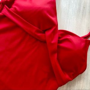 SEAFOLLY Red Tank Swim Top. Size: 10